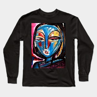 The blue girl Long Sleeve T-Shirt